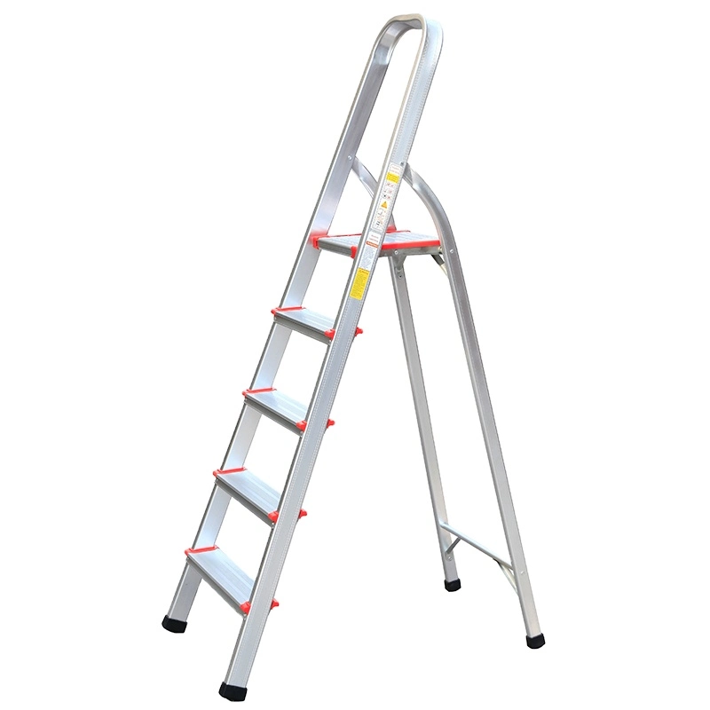 3-9 Step Wholesale Aluminum Foldable A shaped Household Ladders with EN 131