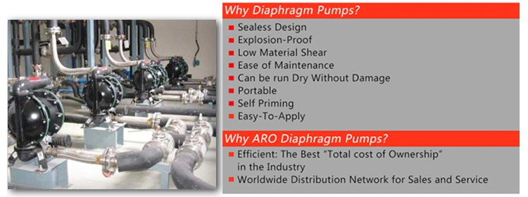 Aro Aluminum Alloy LPG Transfer Diaphragm Pump for Lubricating Oil