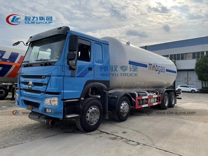 Sinotruk HOWO 6X4 34cbm 17.5mt Cylinder Autos Gas Filling Trucks LPG Dispenser Truck