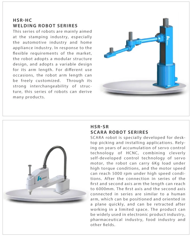 Hcnc Hsr-Jh605 6 Axis Robot Automobile Industry-Steel Structure Parts Welding for The Welding Field