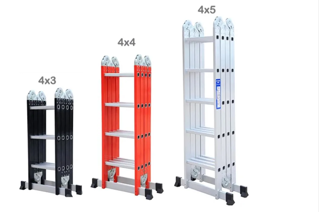 Aluminum Durable Light Weight Anti Slip Foldable Step Ladder